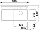 BLANCO ZENAR 5 S zlewozmywak prawa biały z korkiem InFino 523938 - Zdjęcie nr 2