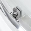 New Trendy Kabina prysznicowa NEW VARIA półokrągła R55 drzwi przesuwne podwójne 80x80x165 szkło czyste 6/5mm Active Shield K-0493 - Zdjęcie nr 4