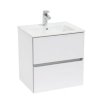 Roca CUBE zestaw łazienkowy Unik 65 cm umywalka z szafką biały połysk A85119B806 - Zdjęcie nr 1