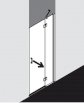 Kermi OSIA drzwi otwierane PRAWE SFR 90x200 cm srebro wysoki połysk, szkło ESG przezroczyste z Clean OSSFR09020VPK - Zdjęcie nr 2