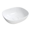 OMNIRES SILK umywalka nablatowa Marble+, 40x35cm, biały połysk SILK400BP - Zdjęcie nr 1